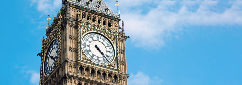 Image of the Big Ben clock face